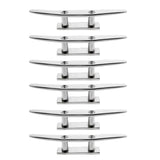 Maxbell 6 Pieces 8" 316 Stainless Steel Marine Boat Flat Top Low Cleat Rope Tie