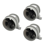 3 Pieces Marine 12V Quiet Blower Water Resistant High Air Flow - 4 inch