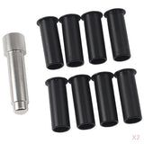 Maxbell 2x Door Hinge Bushing Liners 4 Door Lightweight For Jeep Wrangler JKU 07-18