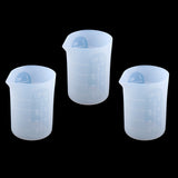 Maxbell 3 Piece 250ml Measuring Cup Silicone Mold DIY Jewelry Scale Resin Glue Tools
