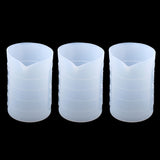 Maxbell 3 Piece 250ml Measuring Cup Silicone Mold DIY Jewelry Scale Resin Glue Tools