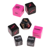 Maxbell 7Pcs Adult Position Glow Dice Love Games Romance Erotic Craps Foreplay Toy