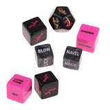Maxbell 7Pcs Adult Position Glow Dice Love Games Romance Erotic Craps Foreplay Toy