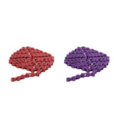 Maxbell 96 Links Bike Single Speed Anti Rust Bicycle Chain 1/2" x 1/8" Red + Purple