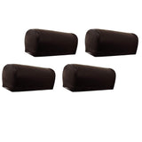 Maxbell 2 Pairs Non-slip PU Leather Stretch Furniture Sofa Armrest Covers Coffee