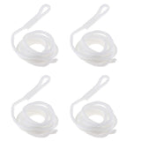 Maxbell 4pcs Boat Fender Lines 1/4'' x 5' Bumper Whips Rope Docking White