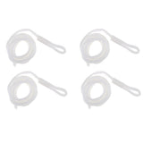 Maxbell 4pcs Boat Fender Lines 1/4'' x 5' Bumper Whips Rope Docking White