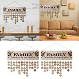 Maxbell 2xFamily Birthday Board DIY Hanging Wooden Birthday Reminder Calendar