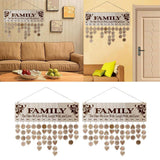 Maxbell 2xFamily Birthday Board DIY Hanging Wooden Birthday Reminder Calendar