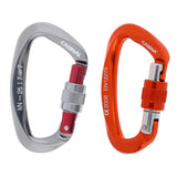 Maxbell 2xScrewgate Carabiner Clip Carabiner Heavy Duty for Climbing Hammock Camping