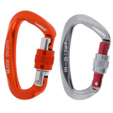 Maxbell 2xScrewgate Carabiner Clip Carabiner Heavy Duty for Climbing Hammock Camping