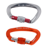 Maxbell 2xScrewgate Carabiner Clip Carabiner Heavy Duty for Climbing Hammock Camping