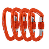 Maxbell 4Screwgate Carabiner Clip Carabiner Heavy Duty for Climbing Hammock Camping