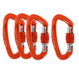 Maxbell 4Screwgate Carabiner Clip Carabiner Heavy Duty for Climbing Hammock Camping