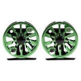 Maxbell 2Pieces CNC Machined Aluminum Alloy Fly Fishing Reel Right Left-Handed 3 4WF