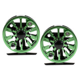 Maxbell 2Pieces CNC Machined Aluminum Alloy Fly Fishing Reel Right Left-Handed 3 4WF