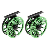 Maxbell 2Pieces CNC Machined Aluminum Alloy Fly Fishing Reel Right Left-Handed 3 4WF