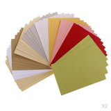 Maxbell 100 Sheets Double Sided Specialty Pearlescent Paper for Making Cards 15x10cm