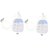 Maxbell 2pcs 1500ml Disposable Clear Urine Urinary Catheter Drainage Bag Anti Reflux