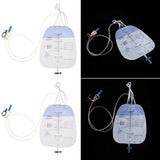Maxbell 2pcs 1500ml Disposable Clear Urine Urinary Catheter Drainage Bag Anti Reflux