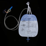 Maxbell 2pcs 1500ml Disposable Clear Urine Urinary Catheter Drainage Bag Anti Reflux