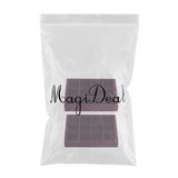 Maxbell 2 Pieces Elegant Velvet Stackable Jewelry Display Tray Case 12 Grids