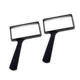 Maxbell 2 Pieces Rectangular Handheld Reading Magnifying Glass Book Magnifier