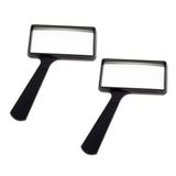 Maxbell 2 Pieces Rectangular Handheld Reading Magnifying Glass Book Magnifier
