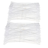 Maxbell 160x Heart Head Straight Clear Plastic Card Holder Floral Pick Party Supply