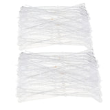 Maxbell 160x Heart Head Straight Clear Plastic Card Holder Floral Pick Party Supply