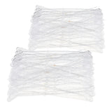 Maxbell 160x Heart Head Straight Clear Plastic Card Holder Floral Pick Party Supply