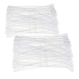 Maxbell 160x Heart Head Straight Clear Plastic Card Holder Floral Pick Party Supply