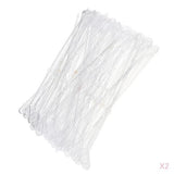 Maxbell 160x Heart Head Straight Clear Plastic Card Holder Floral Pick Party Supply