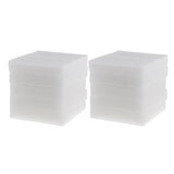 Maxbell 10 Pieces White Foam Needle Felting Pad Mat Wool Felt Accessories 15x20mm
