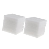 Maxbell 10 Pieces White Foam Needle Felting Pad Mat Wool Felt Accessories 15x20mm