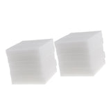 Maxbell 10 Pieces White Foam Needle Felting Pad Mat Wool Felt Accessories 15x20mm