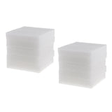 Maxbell 10 Pieces White Foam Needle Felting Pad Mat Wool Felt Accessories 15x20mm