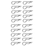 Maxbell 20 Pieces Marine Stainless Steel R Retaining Clip Spring Cotter Pin 2x42mm