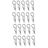 Maxbell 20 Pieces Marine Stainless Steel R Retaining Clip Spring Cotter Pin 2x42mm