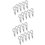 Maxbell 20 Pieces Marine Stainless Steel R Retaining Clip Spring Cotter Pin 2x42mm