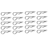 Maxbell 20 Pieces Marine Stainless Steel R Retaining Clip Spring Cotter Pin 2x42mm