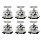 Maxbell 6 Pieces Drum Holder Base Plate Drum Rack Clamp Drum Tom Mount Bracket