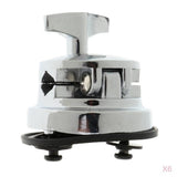 Maxbell 6 Pieces Drum Holder Base Plate Drum Rack Clamp Drum Tom Mount Bracket