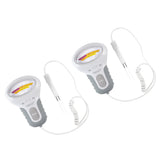 Maxbell 2pcs pH CL2 Chlorine Level Meter Water Quality Monitor for Swimming Pool
