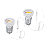 Maxbell 2pcs pH CL2 Chlorine Level Meter Water Quality Monitor for Swimming Pool