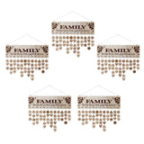 Maxbell 5pcs Family Birthday Board DIY Hanging Wooden Birthday Reminder Calendar
