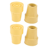 Maxbell 4 Pieces Anti skid Crutch Ferrules Rubber Ends Cane Walking Stick Tips 22mm