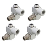 Maxbell 4x Universal Pneumatic Connector Air Pipe Adapter 360 Degree Rotation Tool