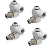 Maxbell 4x Universal Pneumatic Connector Air Pipe Adapter 360 Degree Rotation Tool