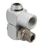 Maxbell 4x Universal Pneumatic Connector Air Pipe Adapter 360 Degree Rotation Tool